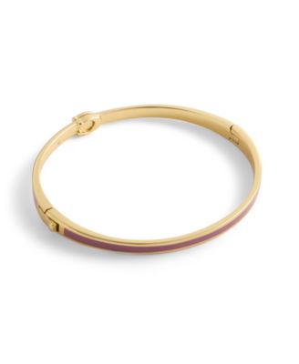 Gold-Tone Signature C Enamel Bangle Bracelet