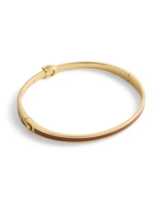 Gold-Tone Signature C Enamel Bangle Bracelet