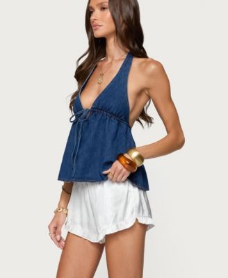 Women's Safia Denim Halter Top