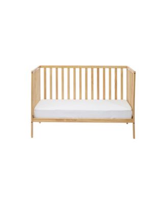  3-in-1 Convertible Island Crib Natural, Solid Wood Frame