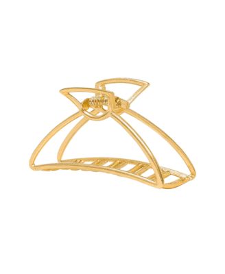 Medium Triangle Claw Clip – Gold Metal