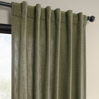 Simply Faux Linen Light Filtering Curtain Pair (2 Panels