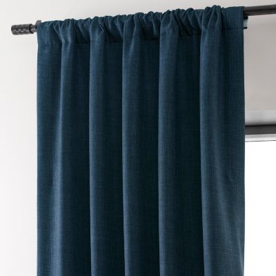 Faux Linen Hotel Blackout Curtain