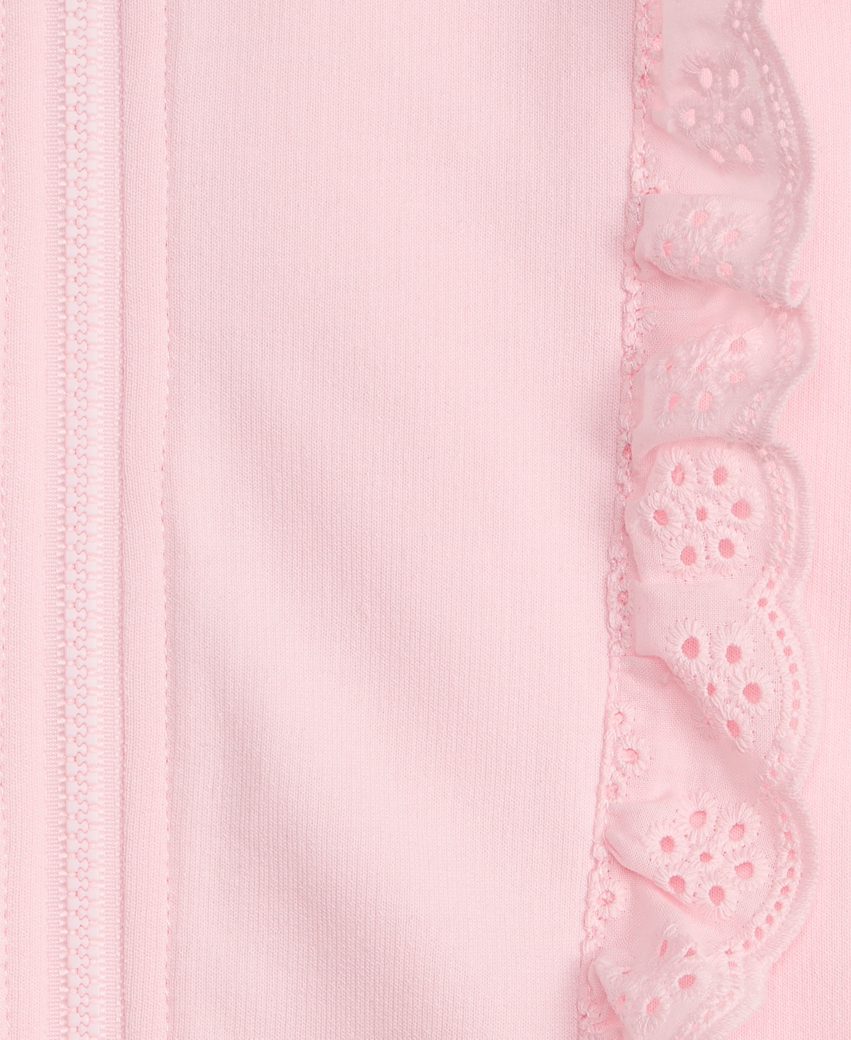 First Impressions Baby Girls' French Terry Eyelet-Trim Zip-Up Hoodie and Pants, 2-Piece Set, Macy's Exclusive