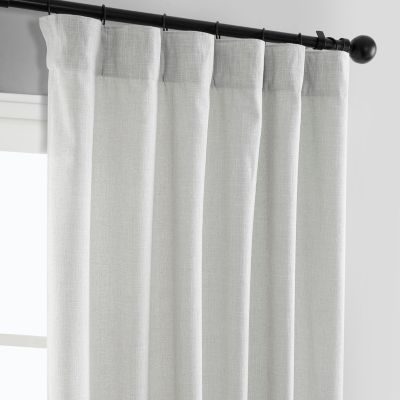 Simply Faux Linen Light Filtering Curtain Pair (2 Panels)