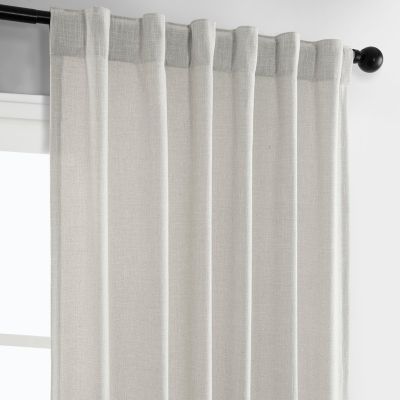Simply Faux Linen Light Filtering Curtain Pair (2 Panels)