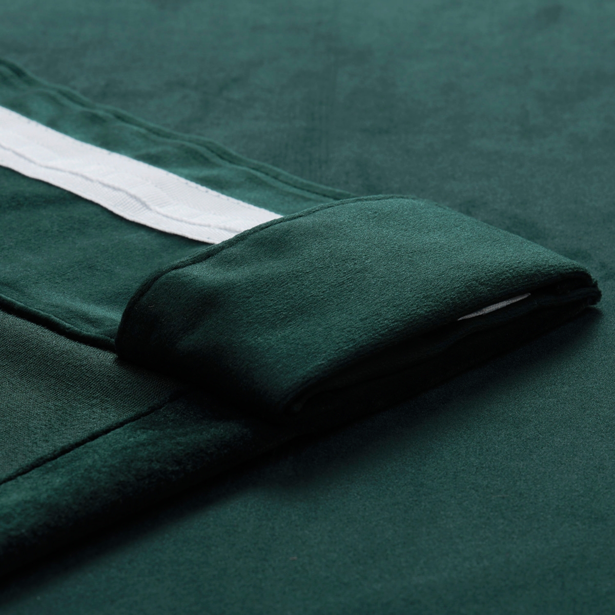 Half Price Drapes Deep Green Simply Velvet Room Darkening Curtain Pair (2 Panels)