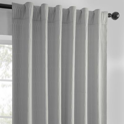 Abstract Lounge Embossed Velvet Room Darkening Curtain