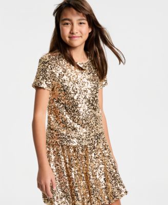 Girls' 5-20 Sequin Detail Top, Macy's Exclusive