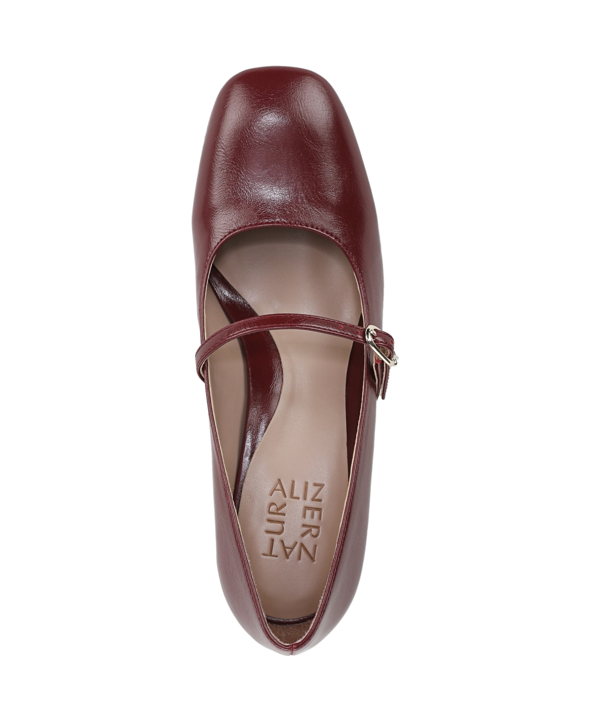 Naturalizer Women's Dancing Mary-jane Block-heel Pumps In Burgundy