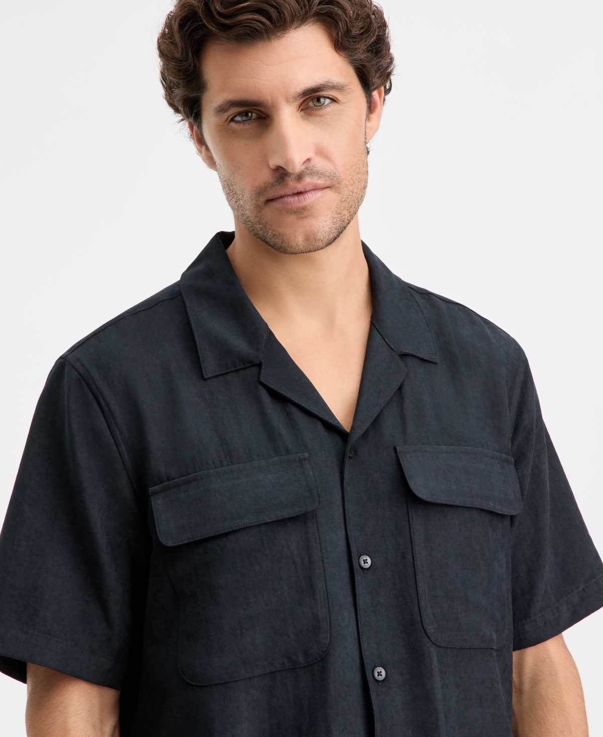 Alfani Men's Short-Sleeve Refined Owen Shirt, Macy's Exclusive