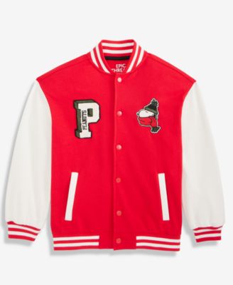 Little & Big Boys Snoopy Varsity Jacket, Macy's Exclusive