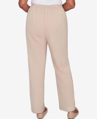 Petite Saratoga Springs Side Seam Pocket Average Length Twill Pants