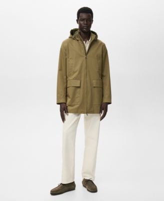 Men's Water-Repellent Hooded Parka