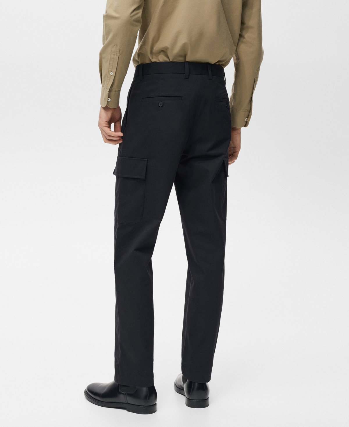 Mango Men's Regular-Fit Cotton Cargo Pants