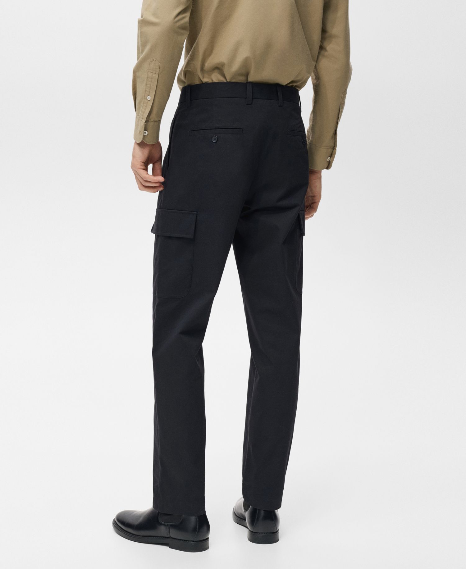 Men's Regular-Fit Cotton Cargo Pants