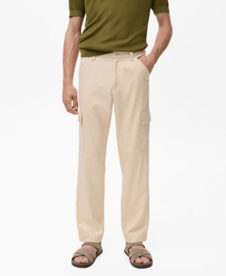 MANGO - Men's Cotton Lyocell Cargo Pants