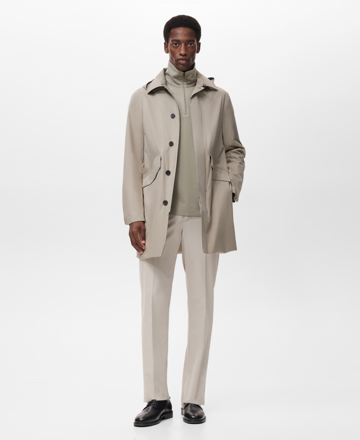 Mango Men's Thermolite Waterproof Pockets Parka