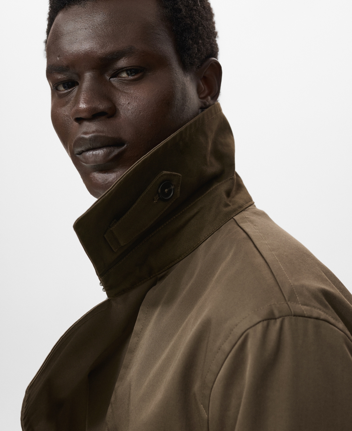 Mango Men's Water-Repellent Belted Trench Coat