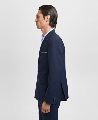 Men's Monaco Double-Breasted Slim-Fit Suit Blazer