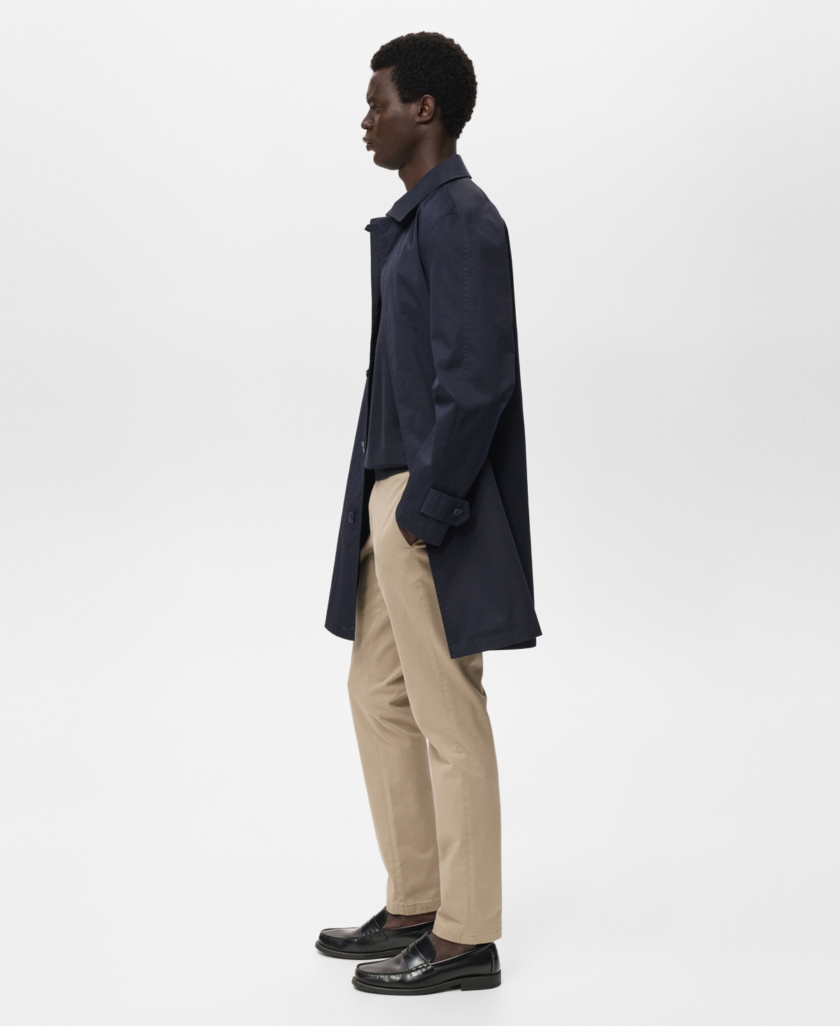 Mango Men's Barna Slim-Fit Twill Chino Pants