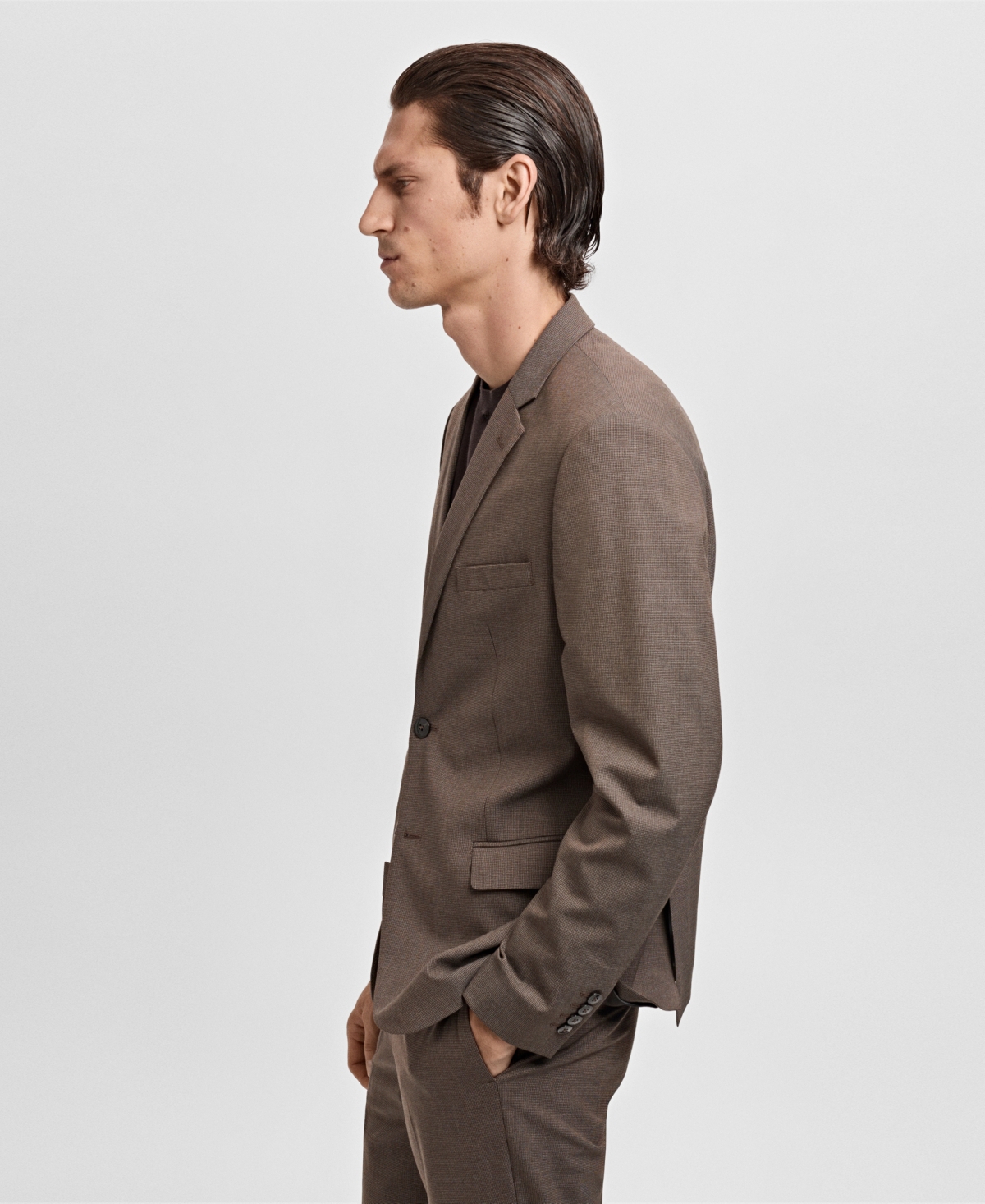 Mango Men's Stretch Fabric Super Slim-Fit Suit Jacket