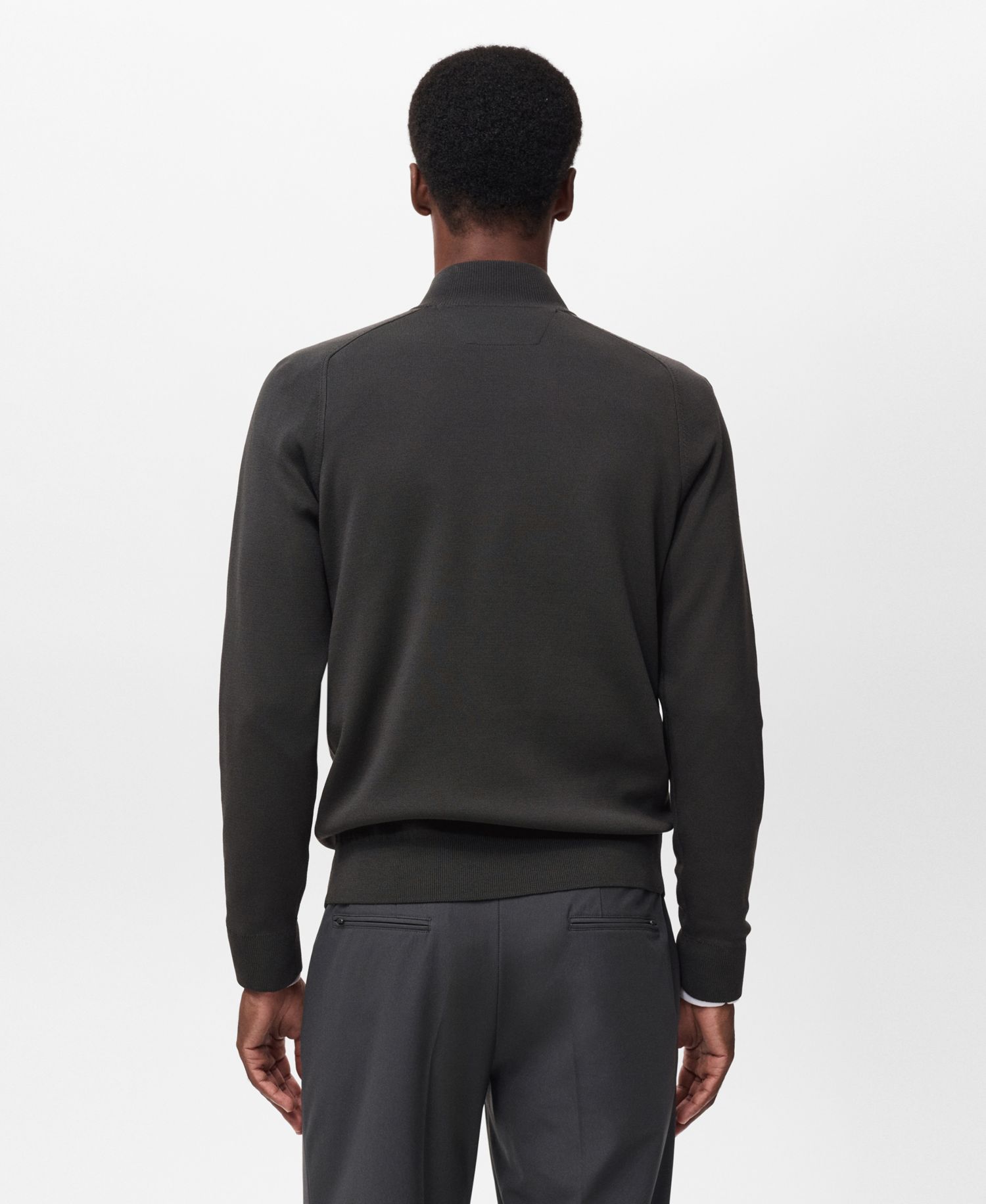 Men's Breathable Zip-Neck Sweater