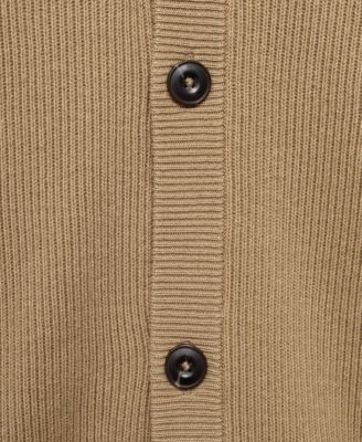 Men's Ribbed Knitted Buttons Cardigan