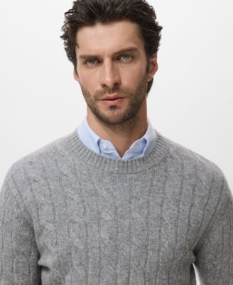 Men's Wool Braided Sweater