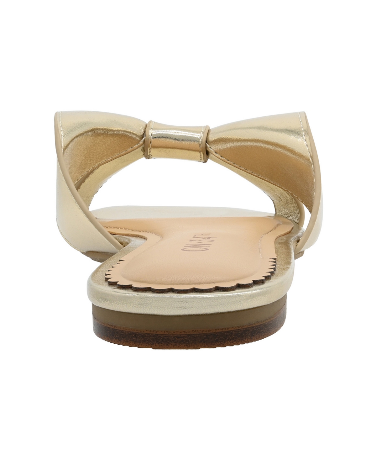On 34th Women's Pearlaa Square Toe Flat Sandals, Macy's Exclusive In Gold