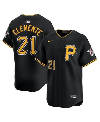 Nike - Men's Roberto Clemente Black Pittsburgh Pirates Alternate Limited Jersey