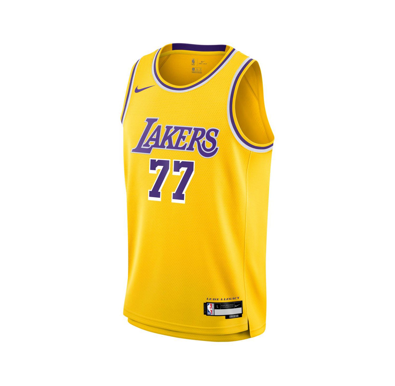 Men's and Women's Luka Doncic Gold Los Angeles Lakers Swingman Jersey - Icon Edition