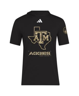 Men's Black Texas A M Aggies 2025 Military Appreciation AEROREADY T-Shirt
