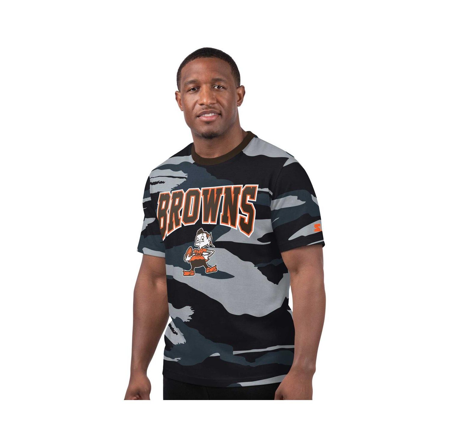 Men's Camo/Gray Cleveland Browns Thursday Night Gridiron Classics Logo T-Shirt
