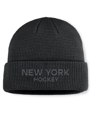 Fanatics - Men's Black New York Rangers Authentic Pro Road Cuffed Knit Hat
