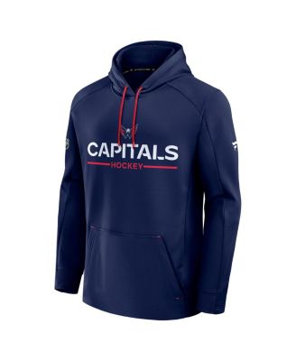 Men's Navy Washington Capitals Authentic Pro Rink Hoodie