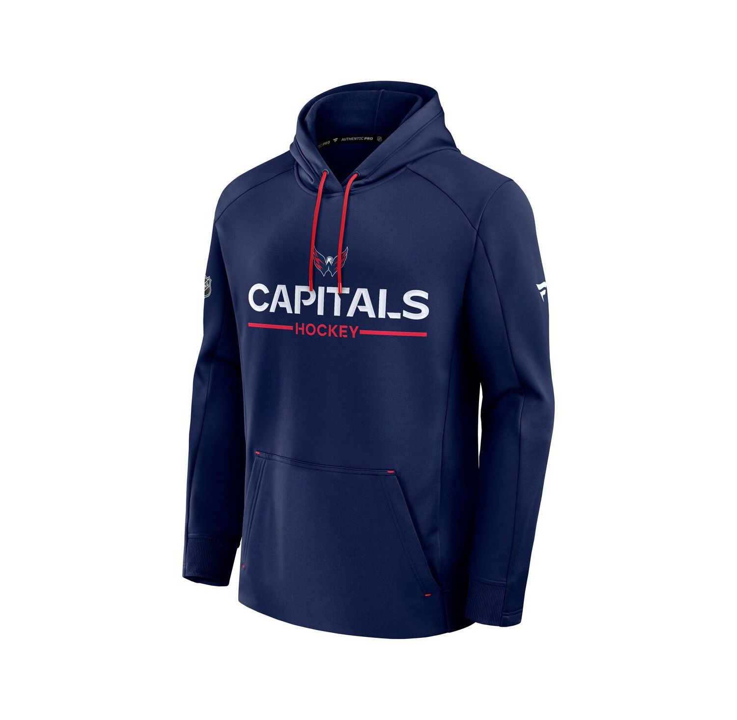 Men's Navy Washington Capitals Authentic Pro Rink Hoodie