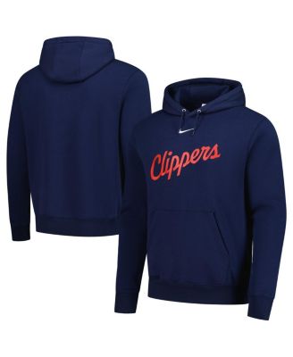 Nike - Men's Navy LA Clippers Sportswear Essential Wordmark Club Hoodie