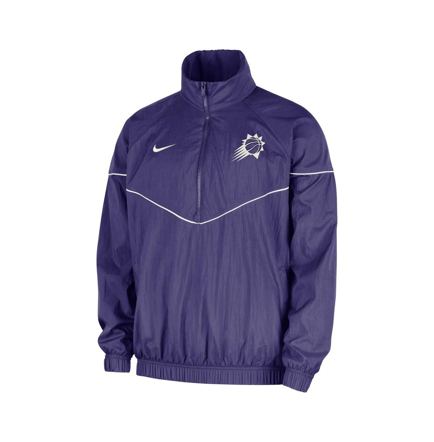 Мужская куртка Nike Purple Phoenix Suns Courtside Windrunner Woven Half-Zip — фото 2