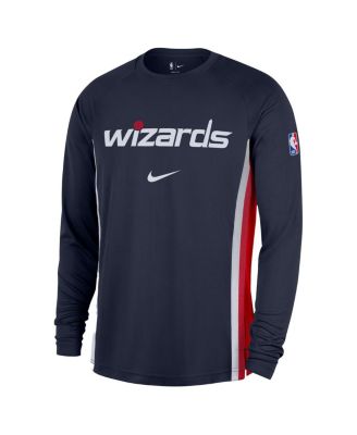 Men's Navy Washington Wizards 2025/26 Authentic Pre-Game Legend Dri-FIT Long Sleeve Shooting T-Shirt	
