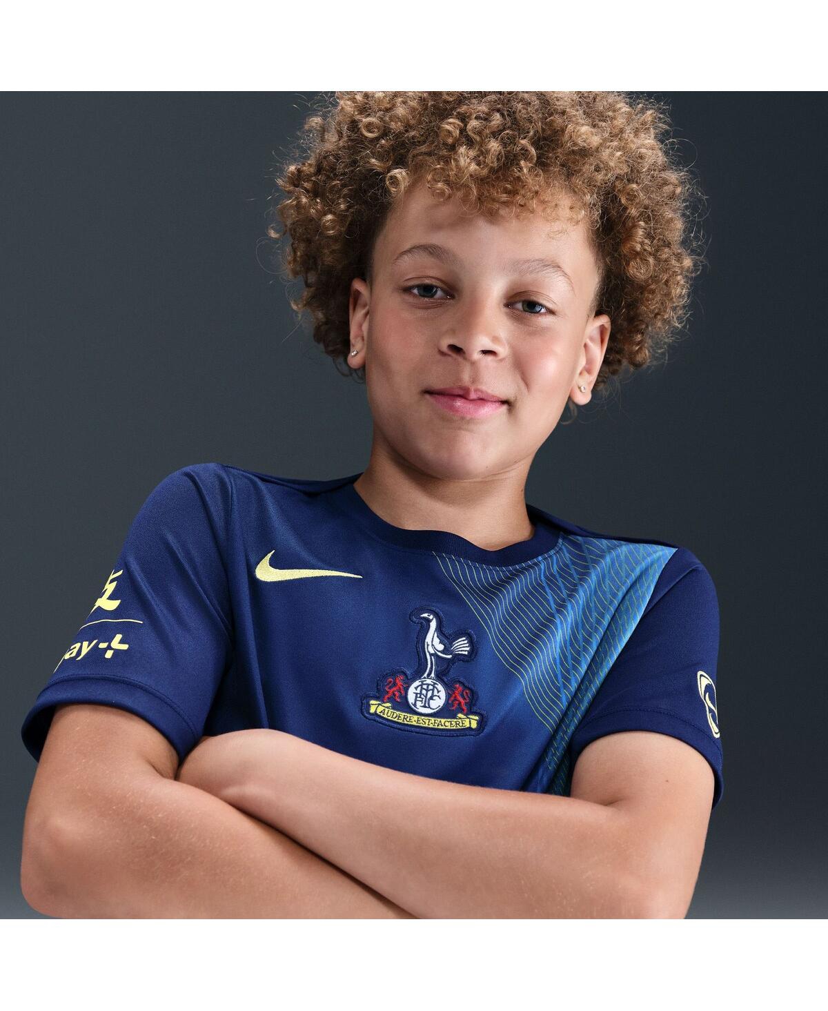 Nike Big Boys and Girls Navy Tottenham Hotspur 2025/26 Third Academy Pro Pre-Match Dri-Fit Jersey