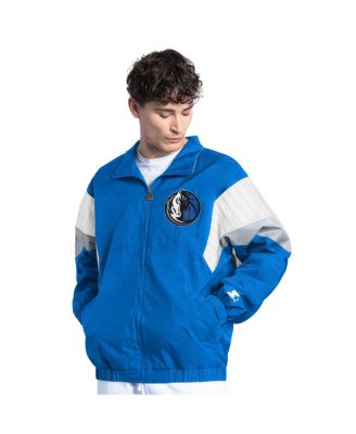 Starter - Men's Blue Dallas Mavericks Yard Line Full-Zip Jacket