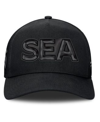 Men's Black Seattle Kraken Authentic Pro Road Team Code Trucker Adjustable Hat