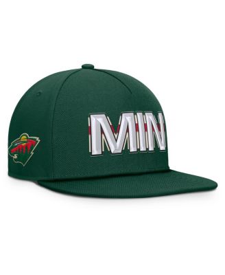 Fanatics - Men's Green Minnesota Wild Authentic Pro Rink Team Code Snapback Hat