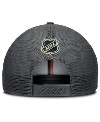 Men's Charcoal Vegas Golden Knights Authentic Pro Home Ice Trucker Adjustable Hat