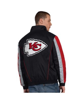 Men's Black Kansas City Chiefs Thursday Night Gridiron Half-Zip Jacket