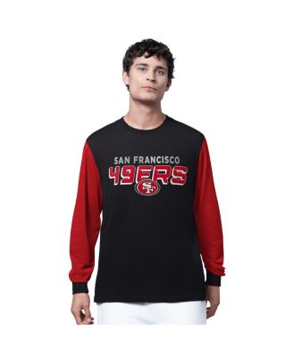 Starter - Men's Black San Francisco 49ers Thursday Night Gridiron Long Sleeve T-Shirt