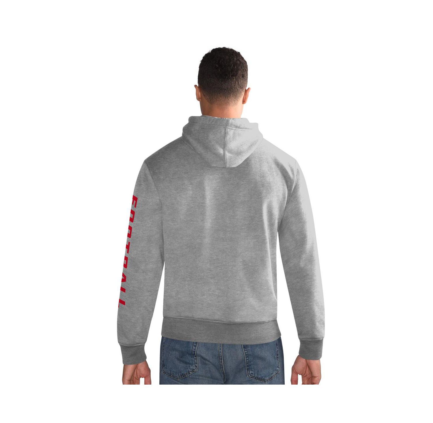 Men's Heather Gray New York Giants Pullover Hoodie