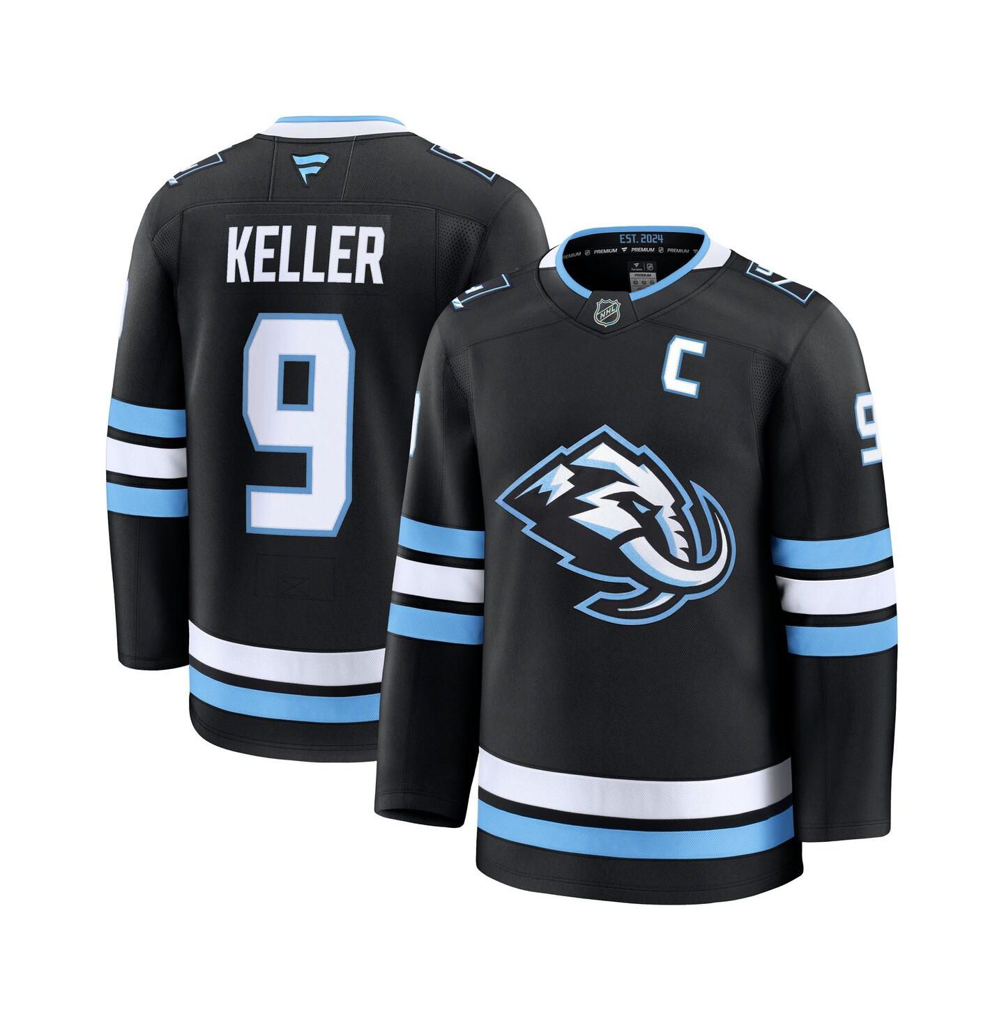 Мужской топ Fanatics Clayton Keller Black Utah Mammoth Home Premium Player Jersey — фото 1