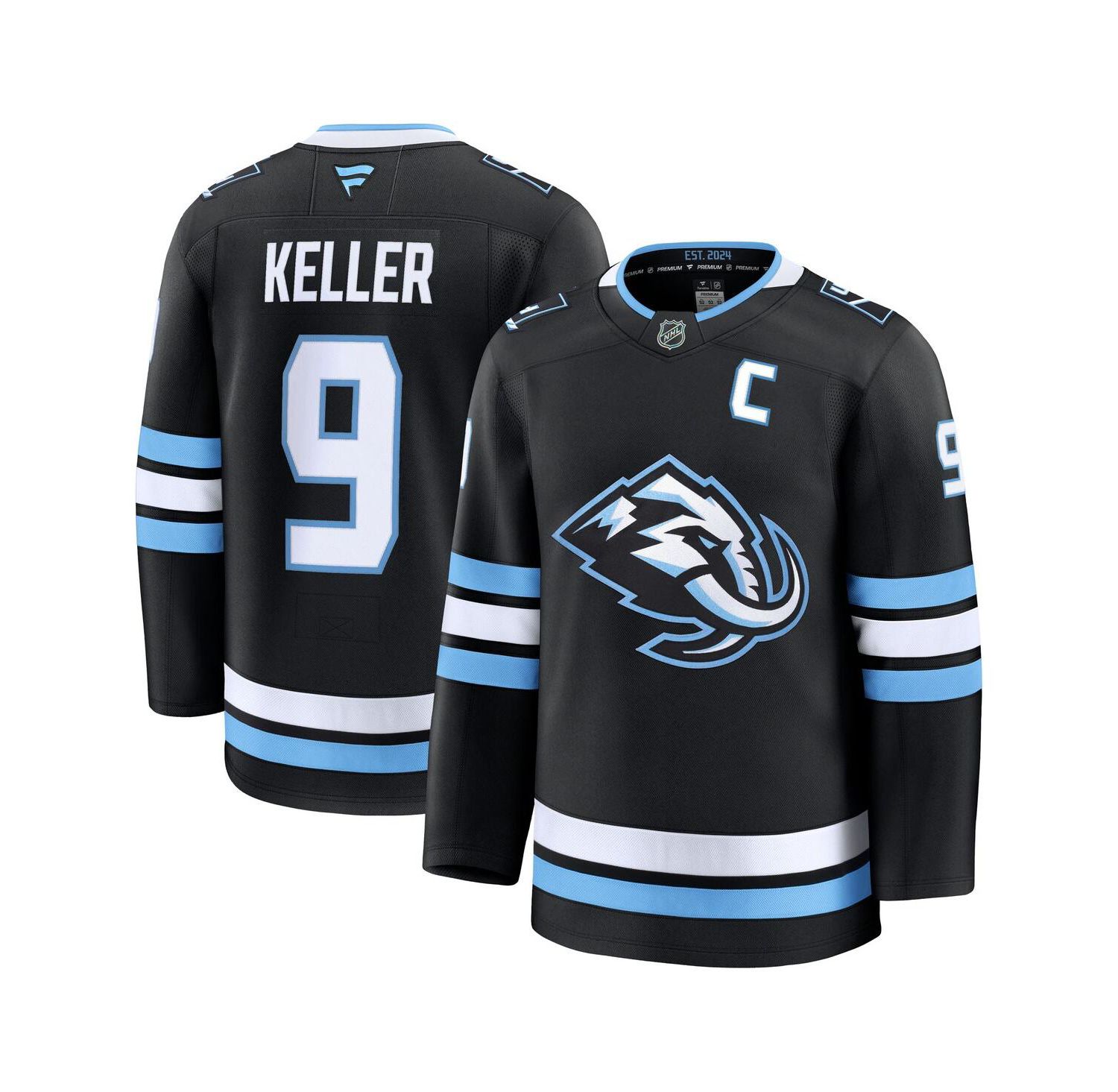 Men's Clayton Keller Black Utah Mammoth Home Premium Player Jersey